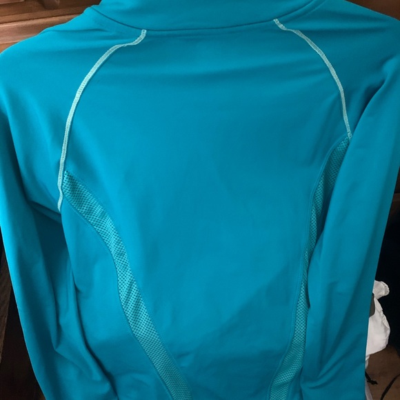 Hind Teal and Lime Quarter-Zip Top - Picture 2 of 4